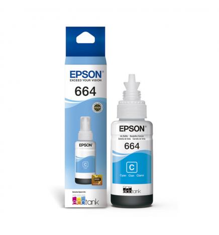Tinta Epson T664220 Cyan (664)